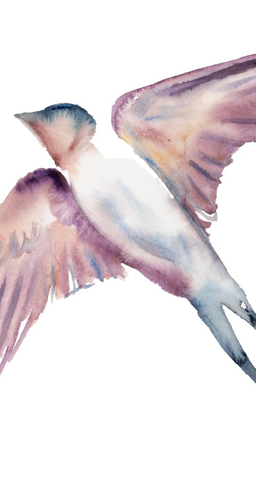 Swallows in Flight No. 28 by Elizabeth Becker