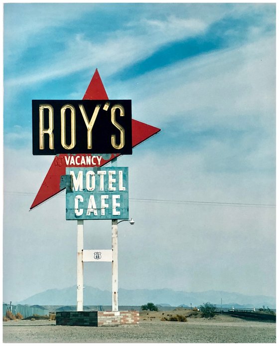 Roy's Motel Sign, Amboy Road, California