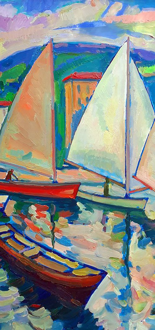 Under sail by Peter Tovpev