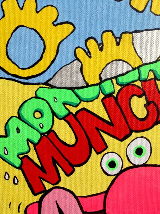 Monster Munch Pop Art Painting On Canvas
