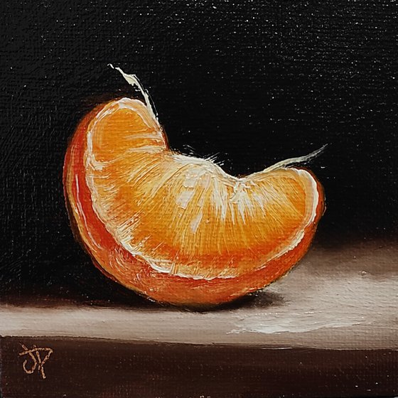 Little orange segment  still life