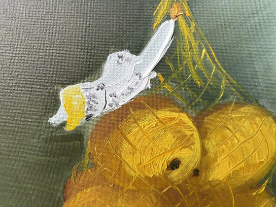 Pack of lemons. still life