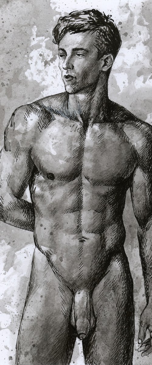 NAKED MALE TORSO by Yaroslav Sobol
