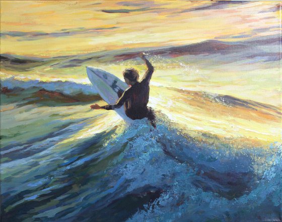 surfer №2. series "energy of motion"
