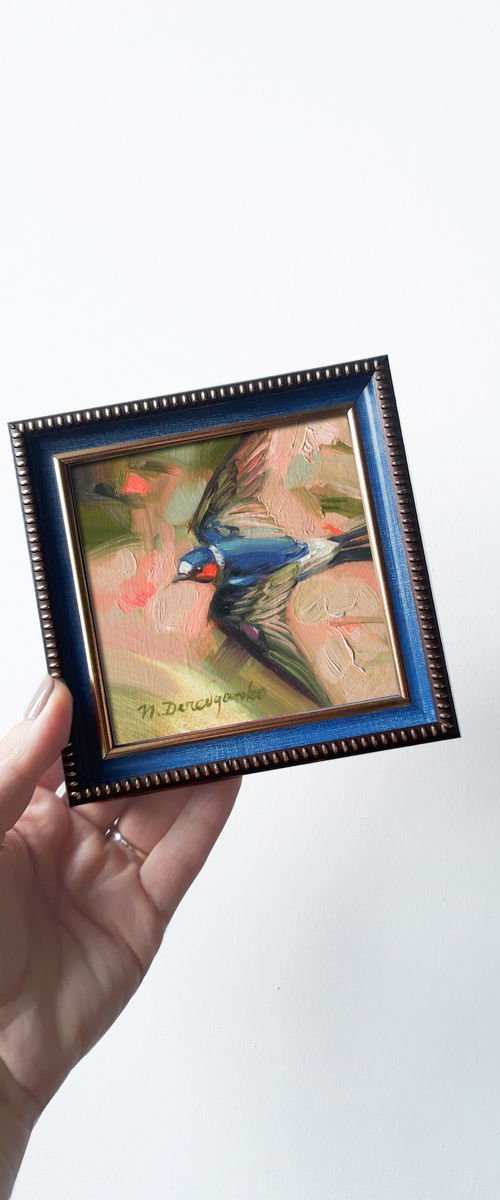 Swallow bird by Nataly Derevyanko
