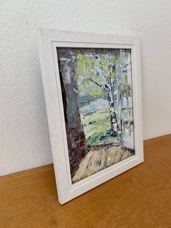 Birch tree in spring