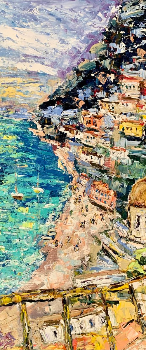 Positano. Italian cityscape by Vilma Gataveckienė