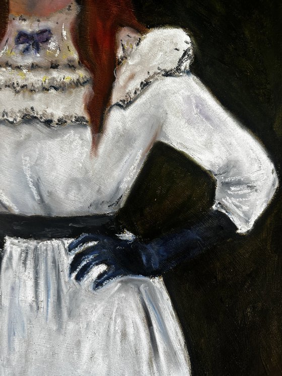 Woman in a White Dress