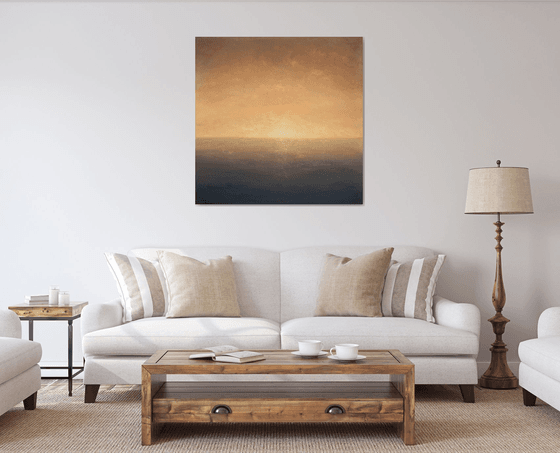 Zero Dawn, minimalist seascape