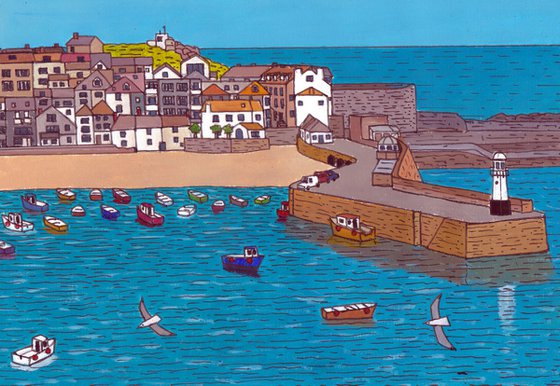 Smeaton's pier, St Ives harbour