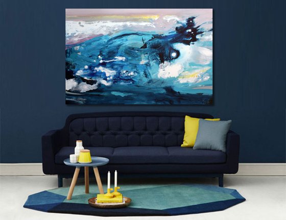 Large abstract 115x75 Big wave