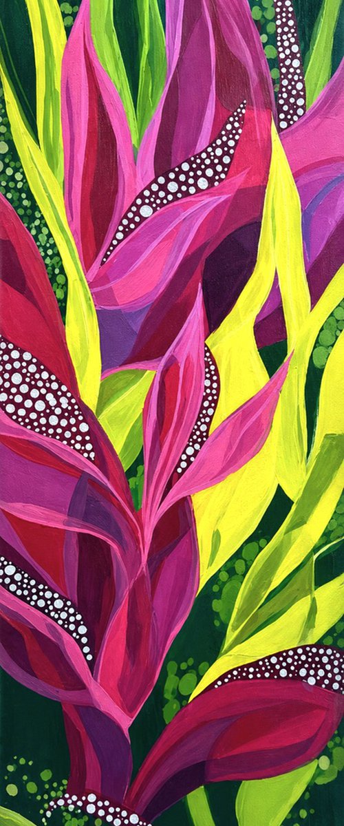 Tropical Leaves Dance #9 by V+V Kniazievi