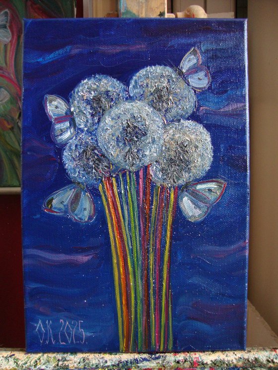 Sparkling dandelions