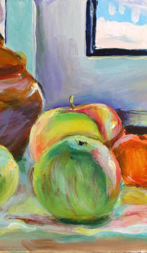Still life on the windowsill by Alexander Shvyrkov