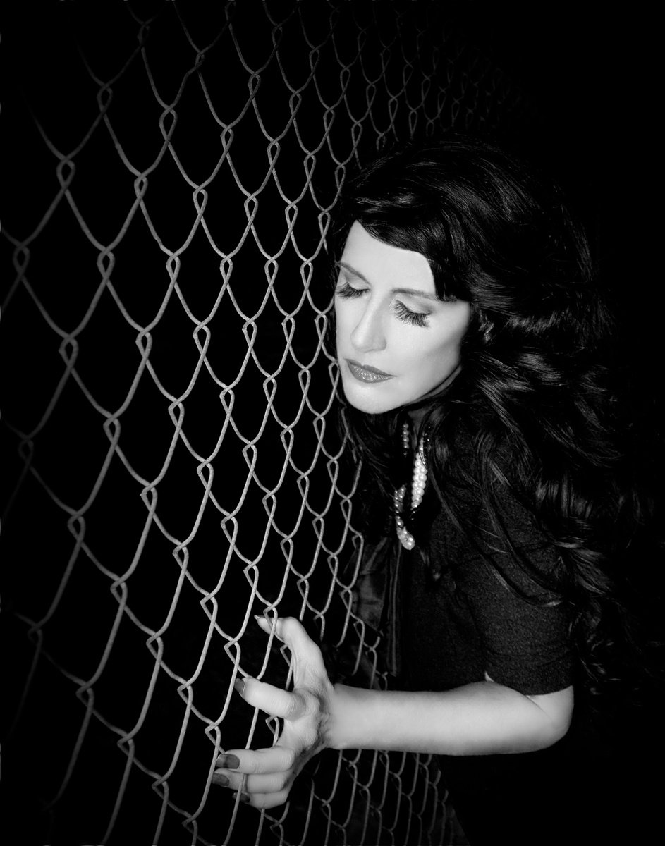 Expressive Portrait Photograph By William Dey, 18 X 22", Borderline Noir Palm Springs, Original Artwork