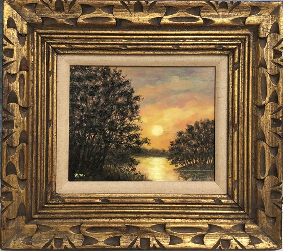 GOLDEN HOUR - oil 8X10  (SOLD)