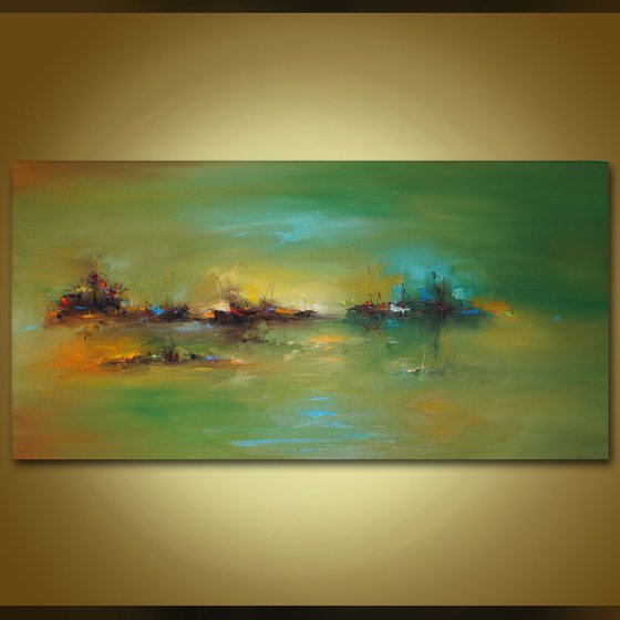 The Time Travelers, Abstract Landscape Painting