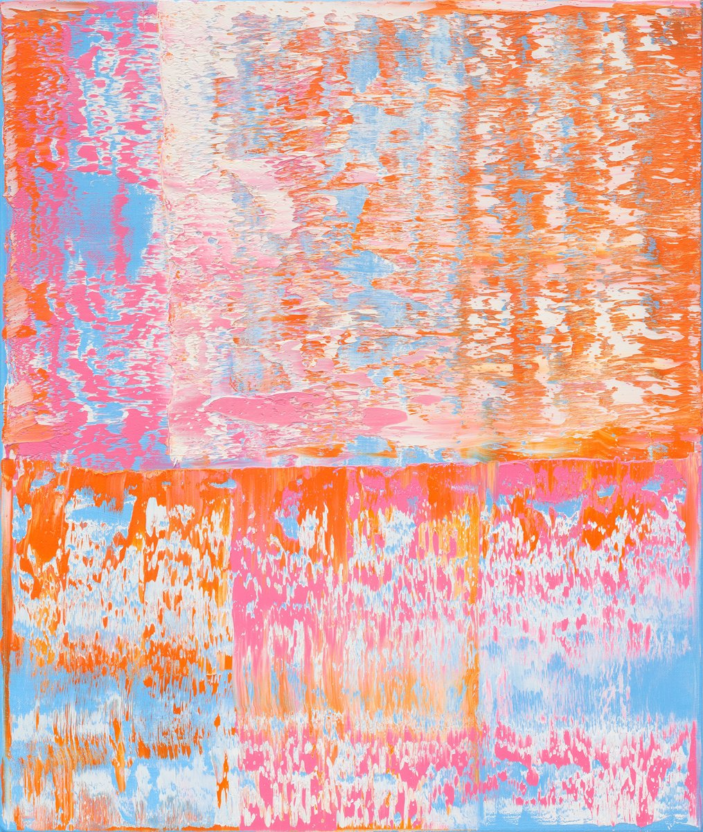 Abstract Oil Painting By Nataliia Sydorova, 22 X 26", Composition ?9, Original Artwork