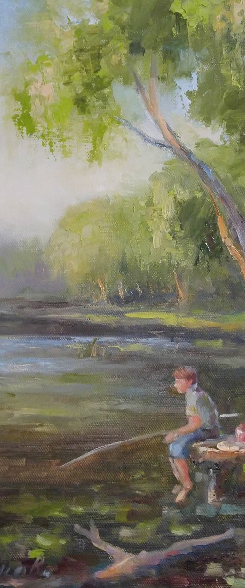 YOUNG FISHERMAN 2 11x14'' by Alexander Koltakov