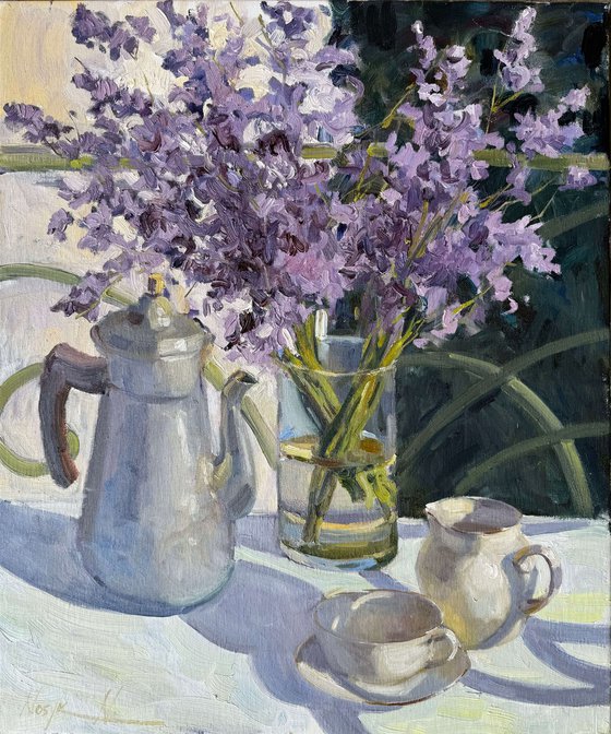 Lavender Morning Still Life