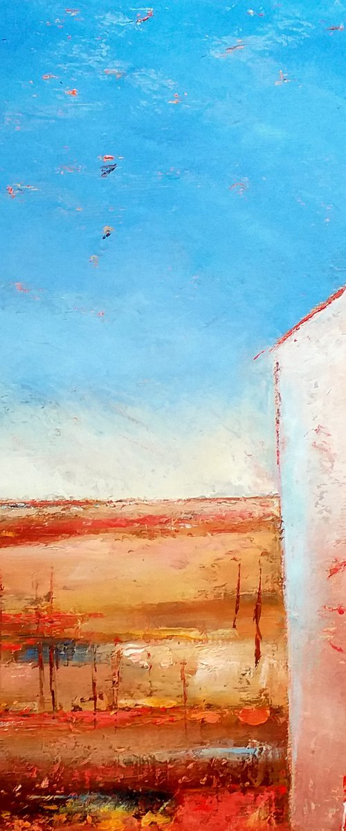 Landscape With House by Kestutis Jauniskis