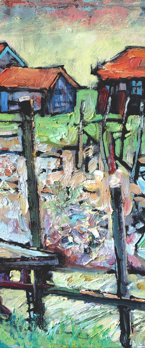 Boats in La Tremblade * by Nikifor Swiristuhin