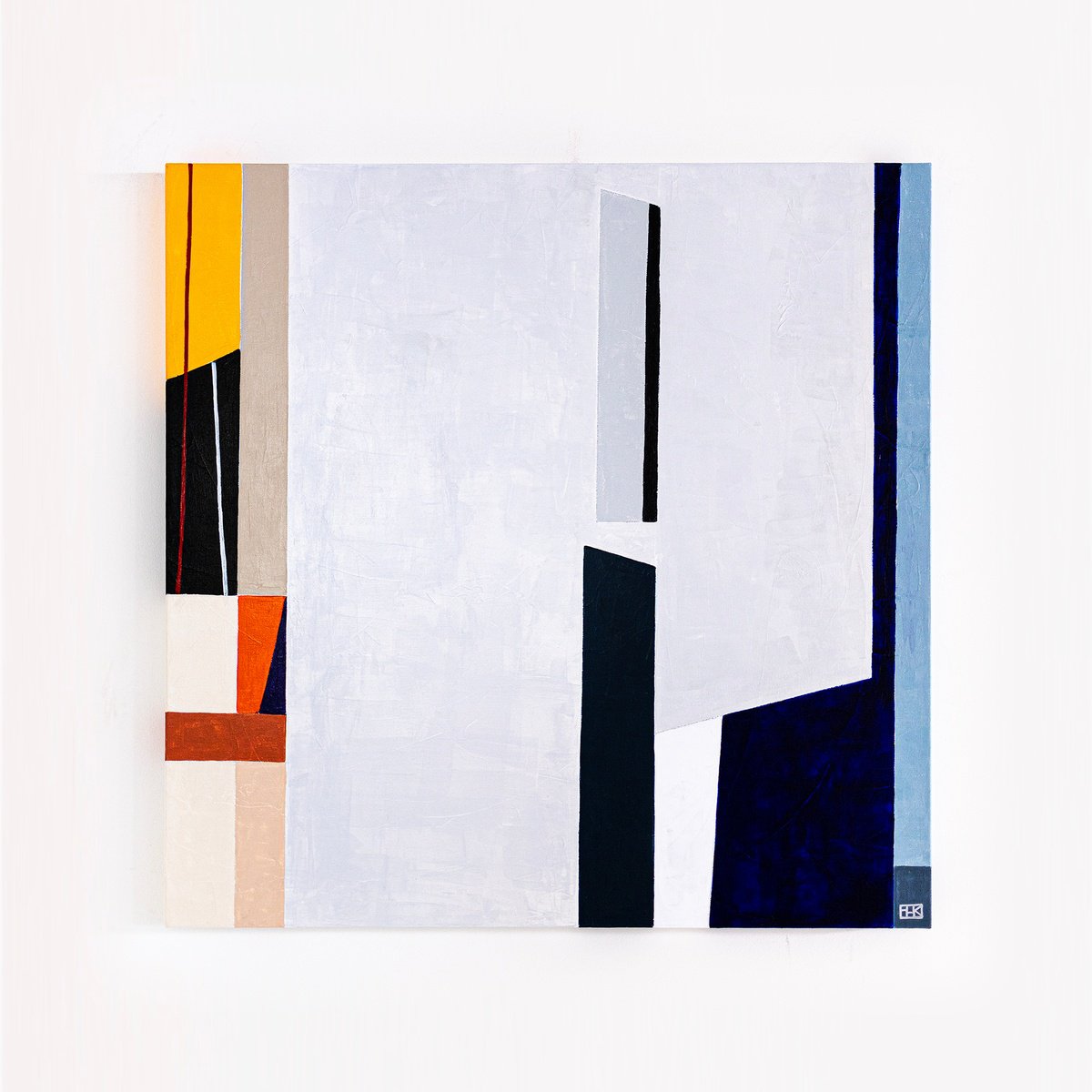 Abstract Acrylic Painting By Hyunah Kim, 30 X 30, Komp, Original Artwork