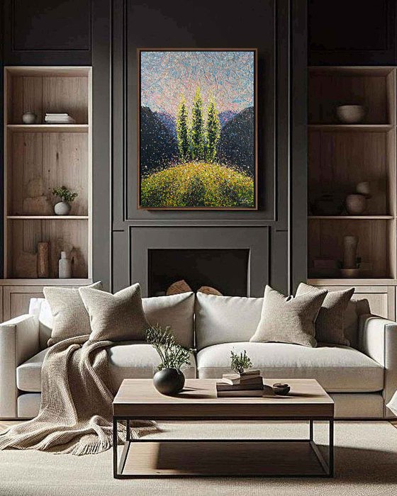 Summer’s Golden Resonance - framed