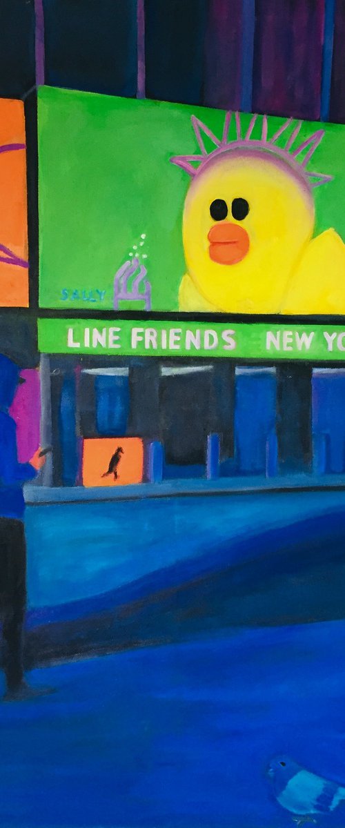 "NY Times Square Line Friends" by Jo Tuck