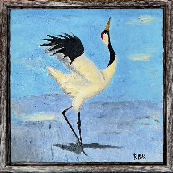 Red-crowned crane study