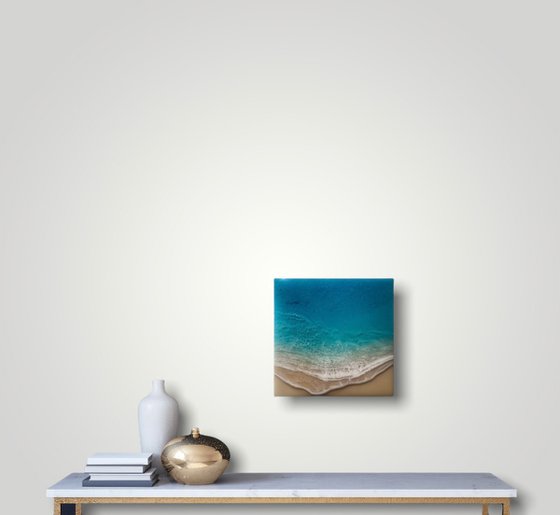 White Sand Beach - Serenity - Seascape Painting Gift idea