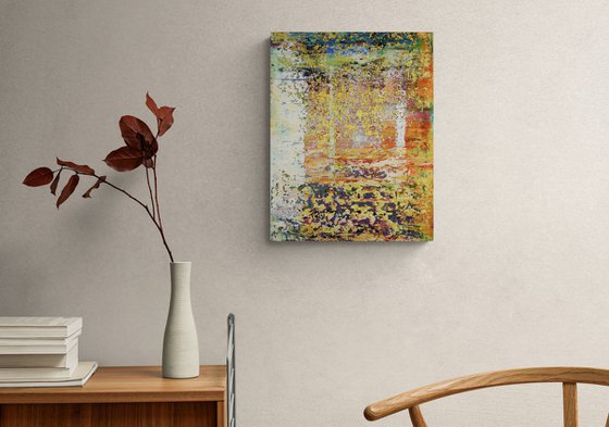 45x35 cm Small Abstract Painting Original Oil Painting Canvas Art