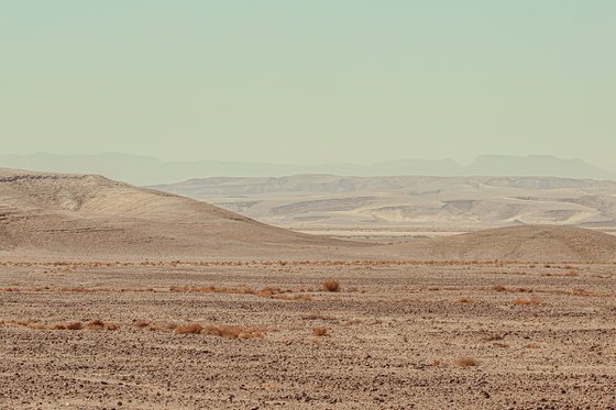Desert against a clear sky