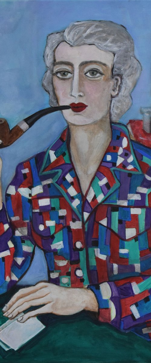 The woman who smoked a pipe in her pajamas by Nagui