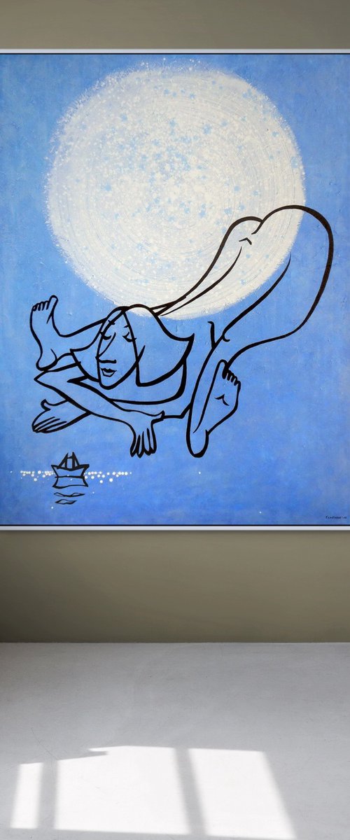 Haiku Under an Acrylic Moon by Evgen Semenyuk