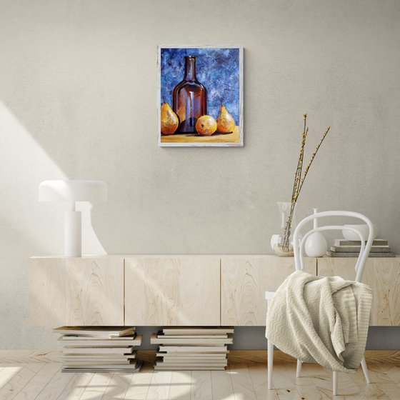 Still life with pears