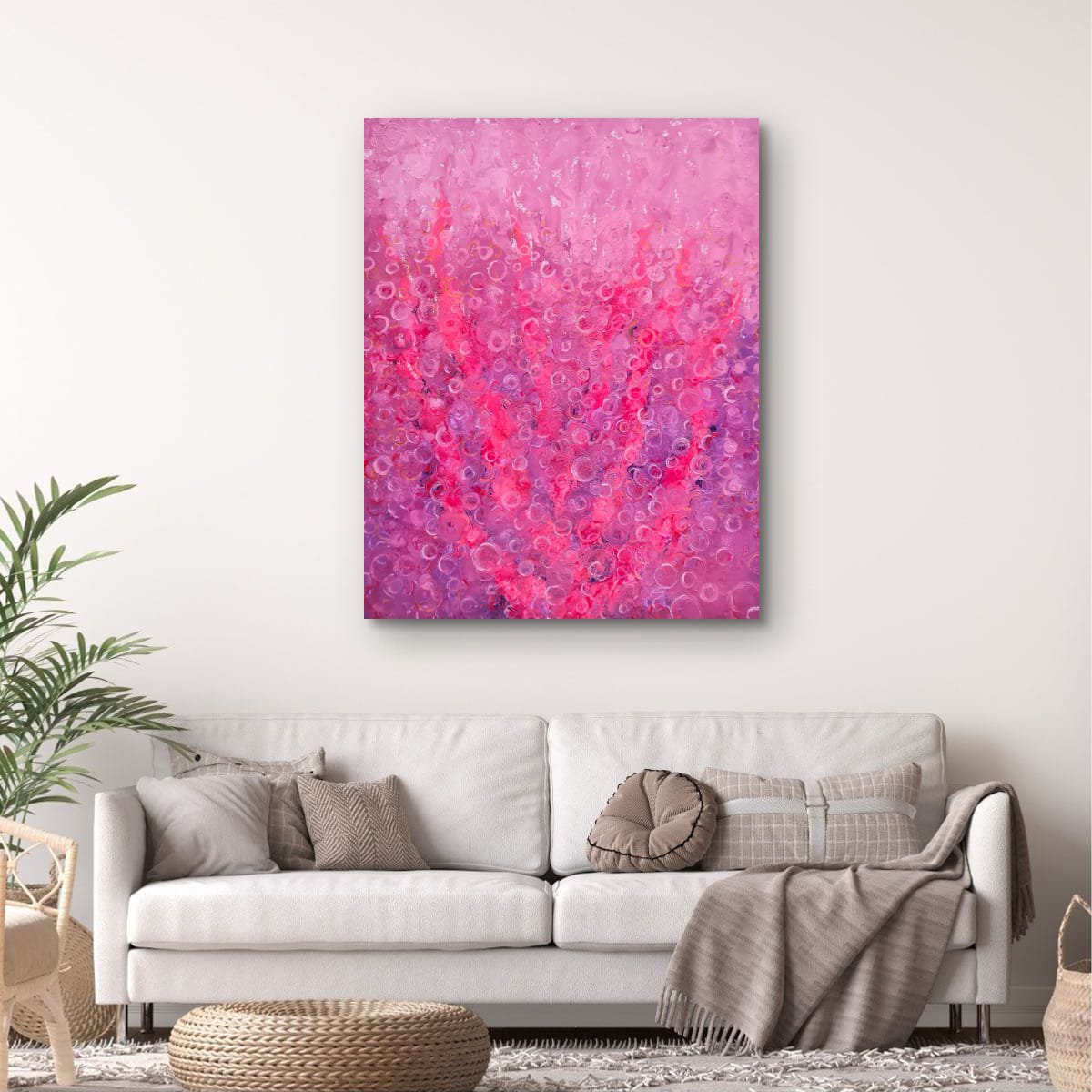 Echoes In Red By Marian Gorin, 32 X 39, Artwork For Sale On Artfinder
