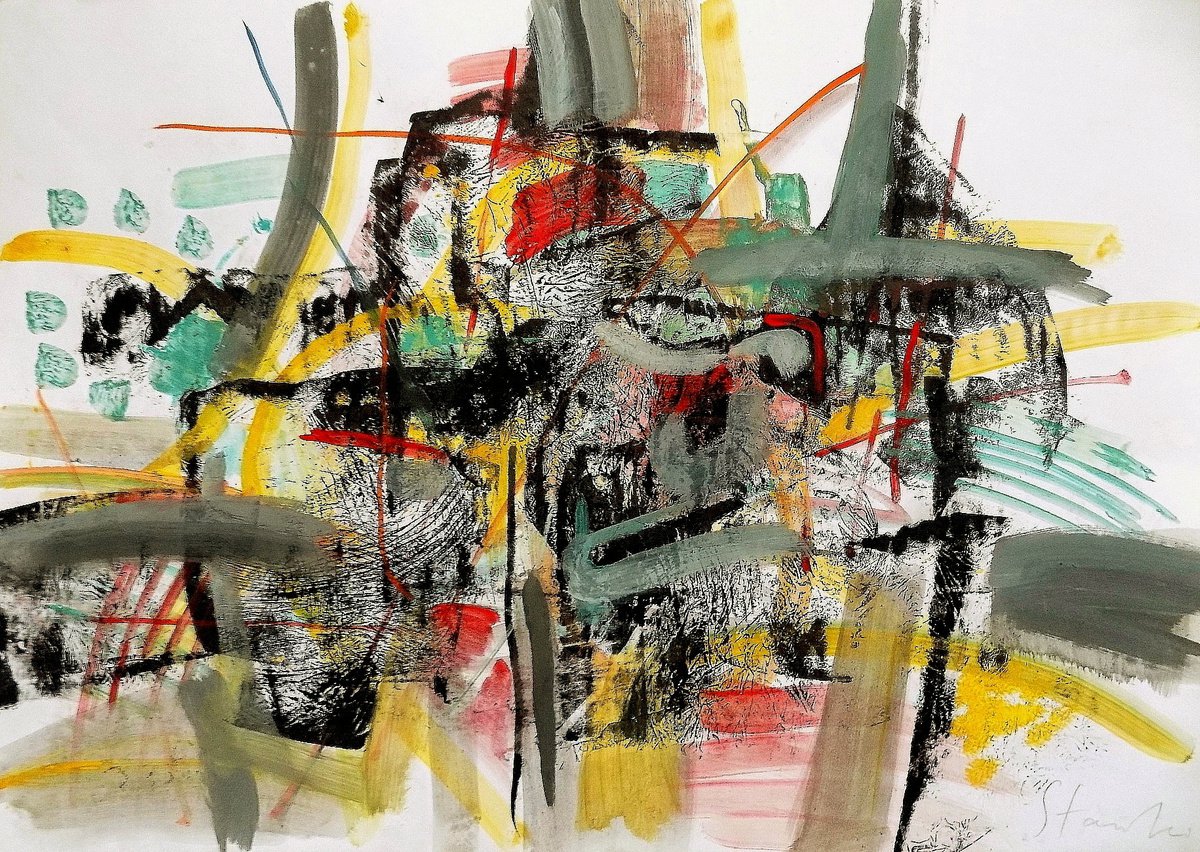  Improvisation-Lxxxviii By Stanislav Bojankov, 28 X 20, Artwork For Sale On Artfinder