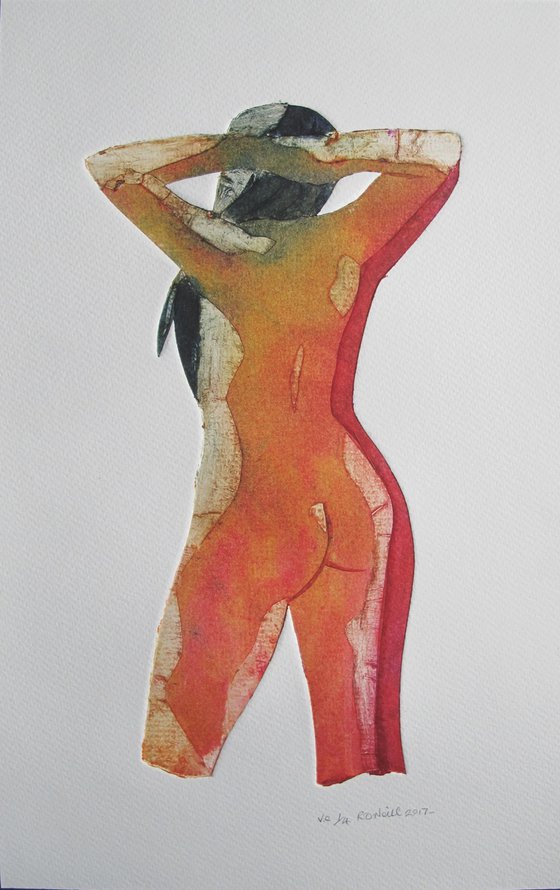 Standing female nude