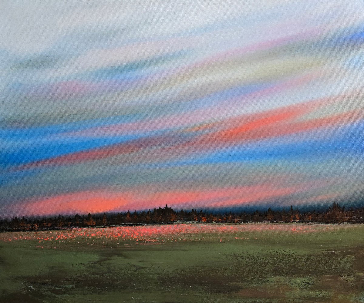 Impressionistic Landscape Oil Painting By Faith Patterson, 24 X 20, Private Psalm, Original Artwork