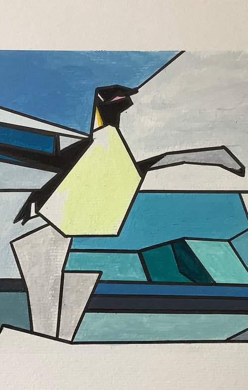 Jumping penguin by Wolfgang Föste