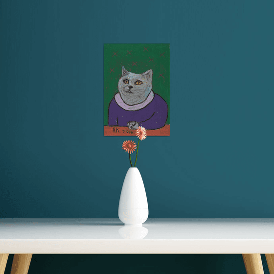 Drinking cat #11