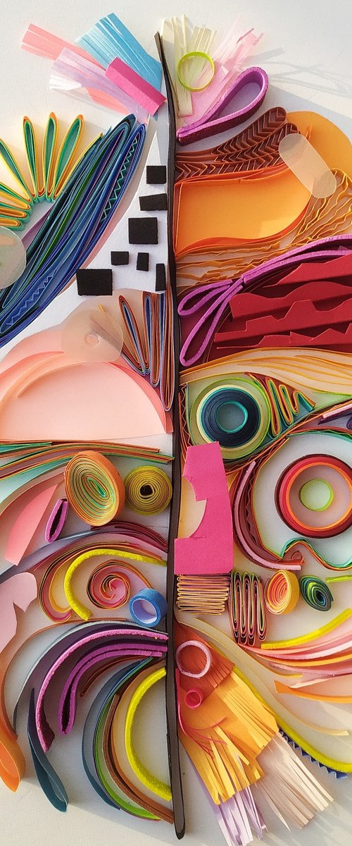 The unusual (abstract painting) mix media by Priyanka Sagar