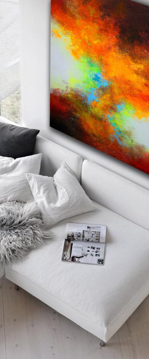 150x100cm. / extra large painting / Pleasure by Alex Senchenko