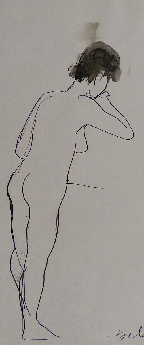 The Nude Drawing 7, 21x29 cm by Frederic Belaubre