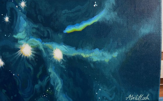 A Cloak of Stars - Swimming Painting