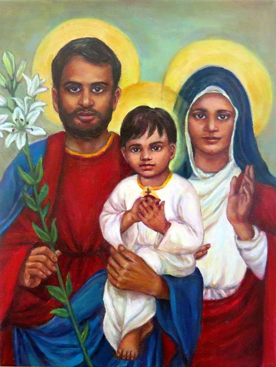 Commission Portrait of Holy Family