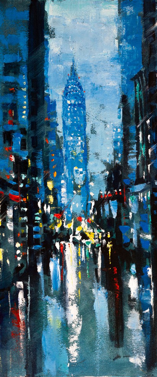Evening city by Aleksandr Neliubin