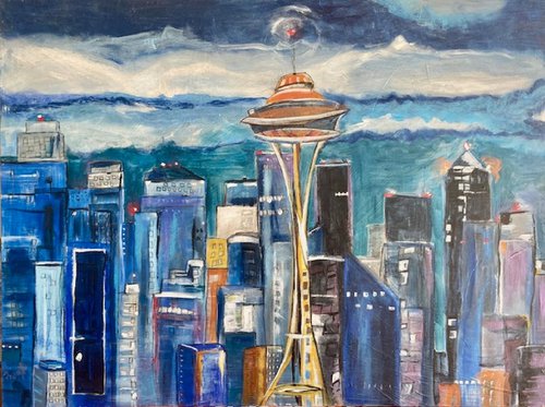 Space Needle by Francisco Dominguez