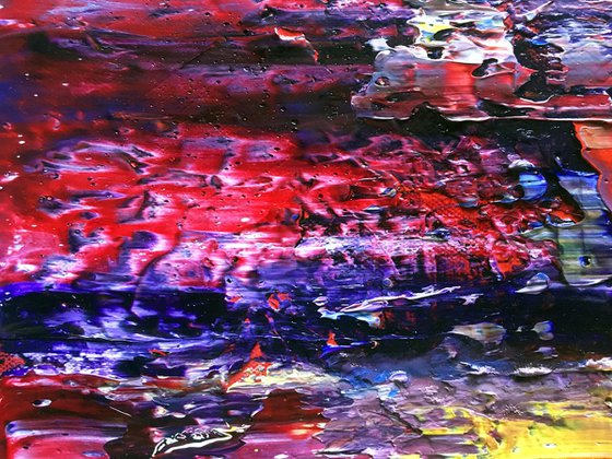 "Playtime Is Over" - FREE WORLDWIDE SHIPPING - Original Large PMS Abstract Triptych Oil Paintings On Canvas - 60" x 20"